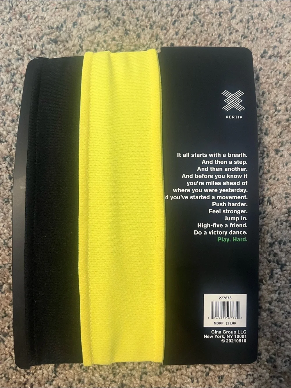 NWT Moisture-Wicking Headbands-Yellow & Black